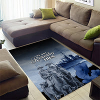 New Zealand ANZAC Day Area Rug HMNZS Achilles We Will Remember Them LT05 - Polynesian Pride