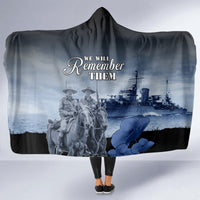 New Zealand ANZAC Day Hooded Blanket HMNZS Achilles We Will Remember Them LT05 - Polynesian Pride