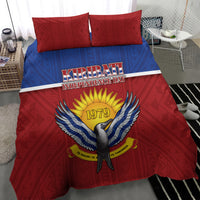 Kiribati 45th Independence Day Bedding Set Lesser Frigatebird Tribal Pattern LT05 - Polynesian Pride