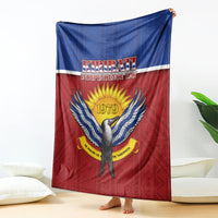 Kiribati 45th Independence Day Blanket Lesser Frigatebird Tribal Pattern LT05 - Polynesian Pride