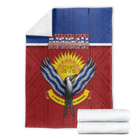 Kiribati 45th Independence Day Blanket Lesser Frigatebird Tribal Pattern LT05 - Polynesian Pride