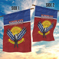 Kiribati 45th Independence Day Garden Flag Lesser Frigatebird Tribal Pattern LT05 - Polynesian Pride
