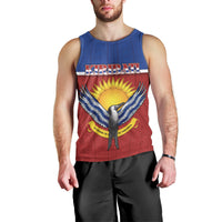 Kiribati 45th Independence Day Men Tank Top Lesser Frigatebird Tribal Pattern LT05 - Polynesian Pride