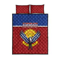 Kiribati 45th Independence Day Quilt Bed Set Lesser Frigatebird Tribal Pattern LT05 - Polynesian Pride