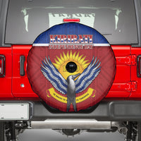 Kiribati 45th Independence Day Spare Tire Cover Lesser Frigatebird Tribal Pattern LT05 - Polynesian Pride