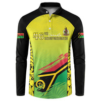 Vanuatu 46th Independence Button Sweatshirt Special Style LT05 Yellow - Polynesian Pride
