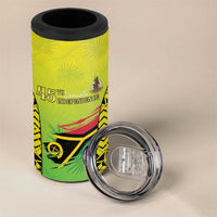 Vanuatu 45th Independence 4 in 1 Can Cooler Tumbler Special Style LT05 - Polynesian Pride