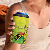 Vanuatu 45th Independence 4 in 1 Can Cooler Tumbler Special Style LT05 - Polynesian Pride