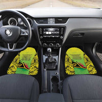 Vanuatu 45th Independence Car Mats Special Style LT05 Set 2pcs - Front Yellow - Polynesian Pride