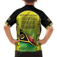 Vanuatu 46th Independence Family Matching Off Shoulder Short Dress and Hawaiian Shirt Special Style LT05 - Polynesian Pride