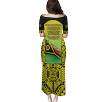 Vanuatu 45th Independence Family Matching Puletasi and Hawaiian Shirt Special Style LT05 - Polynesian Pride