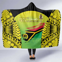 Vanuatu 46th Independence Hooded Blanket Special Style LT05 One Size Yellow - Polynesian Pride