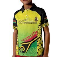 Vanuatu 46th Independence Kid Polo Shirt Special Style LT05 Kid Yellow - Polynesian Pride