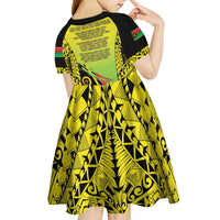 Vanuatu 46th Independence Kid Short Sleeve Dress Special Style LT05 - Polynesian Pride