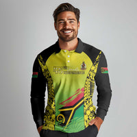 Vanuatu 46th Independence Long Sleeve Polo Shirt Special Style LT05 - Polynesian Pride