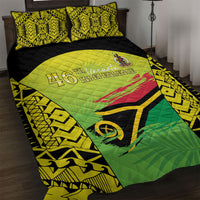 Vanuatu 46th Independence Quilt Bed Set Special Style LT05 Yellow - Polynesian Pride
