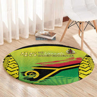 Vanuatu 45th Independence Round Carpet Special Style - Polynesian Pride