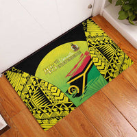 Vanuatu 45th Independence Rubber Doormat Special Style LT05 - Polynesian Pride