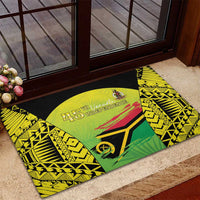 Vanuatu 45th Independence Rubber Doormat Special Style LT05 - Polynesian Pride