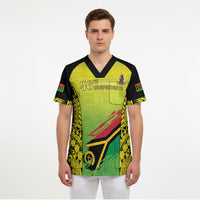 Vanuatu 46th Independence Scrub Top Special Style LT05 - Polynesian Pride