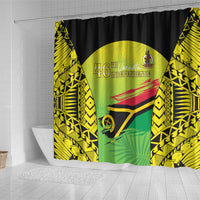 Vanuatu 46th Independence Shower Curtain Special Style LT05 - Polynesian Pride