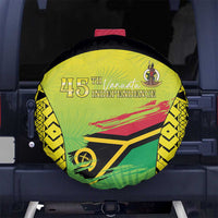 Vanuatu 46th Independence Spare Tire Cover Special Style LT05 Yellow - Polynesian Pride