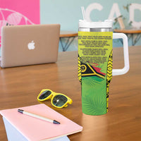 Vanuatu 46th Independence Tumbler With Handle Special Style LT05 - Polynesian Pride