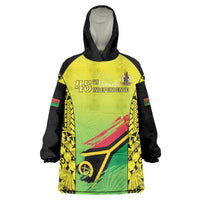 Vanuatu 45th Independence Wearable Blanket Hoodie Special Style - Polynesian Pride