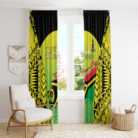 Vanuatu 45th Independence Window Curtain Special Style - Polynesian Pride