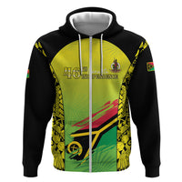 Vanuatu 46th Independence Zip Hoodie Special Style LT05 Zip Hoodie Yellow - Polynesian Pride