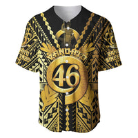 Vanuatu 46th Anniversary Of Independence Baseball Jersey Gold Style LT05 Gold - Polynesian Pride