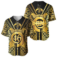 Vanuatu 46th Anniversary Of Independence Baseball Jersey Gold Style LT05 - Polynesian Pride