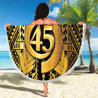 Vanuatu 45th Anniversary Of Independence Beach Blanket Gold Style LT05 - Polynesian Pride