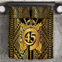Vanuatu 46th Anniversary Of Independence Bedding Set Gold Style LT05 Gold - Polynesian Pride