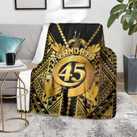 Vanuatu 45th Anniversary Of Independence Blanket Gold Style - Polynesian Pride