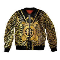 Vanuatu 46th Anniversary Of Independence Bomber Jacket Gold Style LT05 Unisex Gold - Polynesian Pride