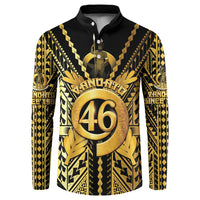 Vanuatu 46th Anniversary Of Independence Button Sweatshirt Gold Style LT05 Gold - Polynesian Pride