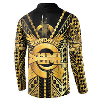 Vanuatu 45th Anniversary Of Independence Button Sweatshirt Gold Style LT05 - Polynesian Pride