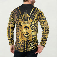 Vanuatu 46th Anniversary Of Independence Button Sweatshirt Gold Style LT05 - Polynesian Pride