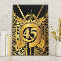 Vanuatu 45th Anniversary Of Independence Canvas Wall Art Gold Style LT05 Without Frame Gold - Polynesian Pride