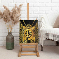 Vanuatu 45th Anniversary Of Independence Canvas Wall Art Gold Style LT05 - Polynesian Pride