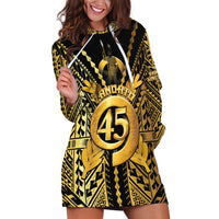 Vanuatu 46th Anniversary Of Independence Hoodie Dress Gold Style LT05 Gold - Polynesian Pride