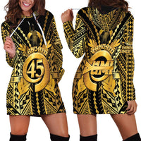 Vanuatu 46th Anniversary Of Independence Hoodie Dress Gold Style LT05 - Polynesian Pride