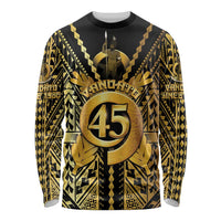 Vanuatu 45th Anniversary Of Independence Long Sleeve Shirt Gold Style LT05 Unisex Gold - Polynesian Pride