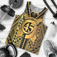 Vanuatu 45th Anniversary Of Independence Men Tank Top Gold Style LT05 - Polynesian Pride