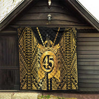 Vanuatu 45th Anniversary Of Independence Quilt Gold Style - Polynesian Pride