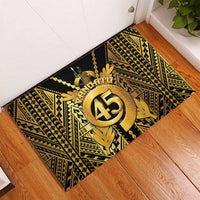 Vanuatu 45th Anniversary Of Independence Rubber Doormat Gold Style LT05 - Polynesian Pride
