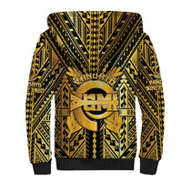 Vanuatu 45th Anniversary Of Independence Sherpa Hoodie Gold Style LT05 - Polynesian Pride