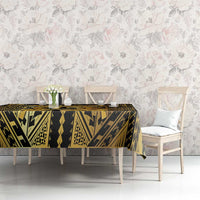 Vanuatu 45th Anniversary Of Independence Tablecloth Gold Style LT05 - Polynesian Pride