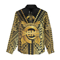 Vanuatu 46th Anniversary Of Independence Women Casual Shirt Gold Style LT05 - Polynesian Pride